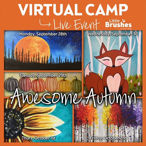 Full Week of Virtual Camp "Awesome Autumn" theme - Join Live Virtual Events or Watch Recordings Later